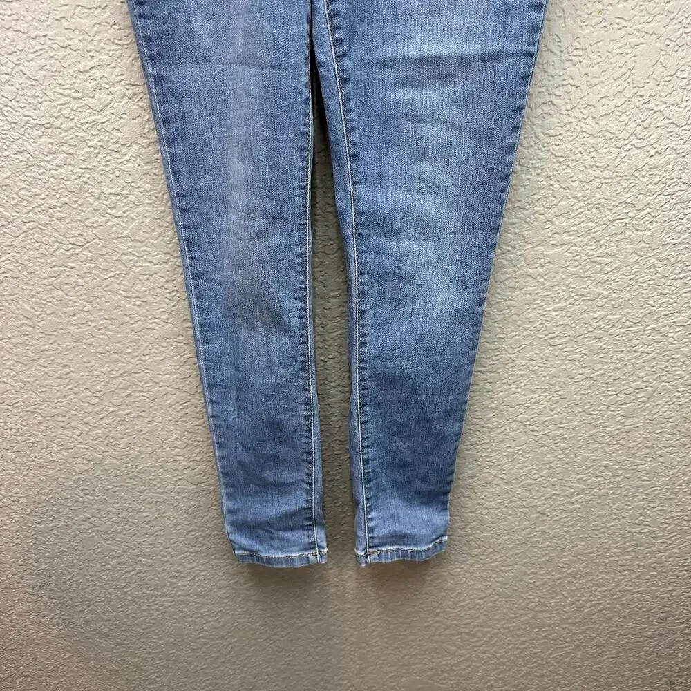 Levis 720 Jeans Size 14 Womens High Rise Super Skinny Medium Wash Blue Denim - Picture 3 of 11